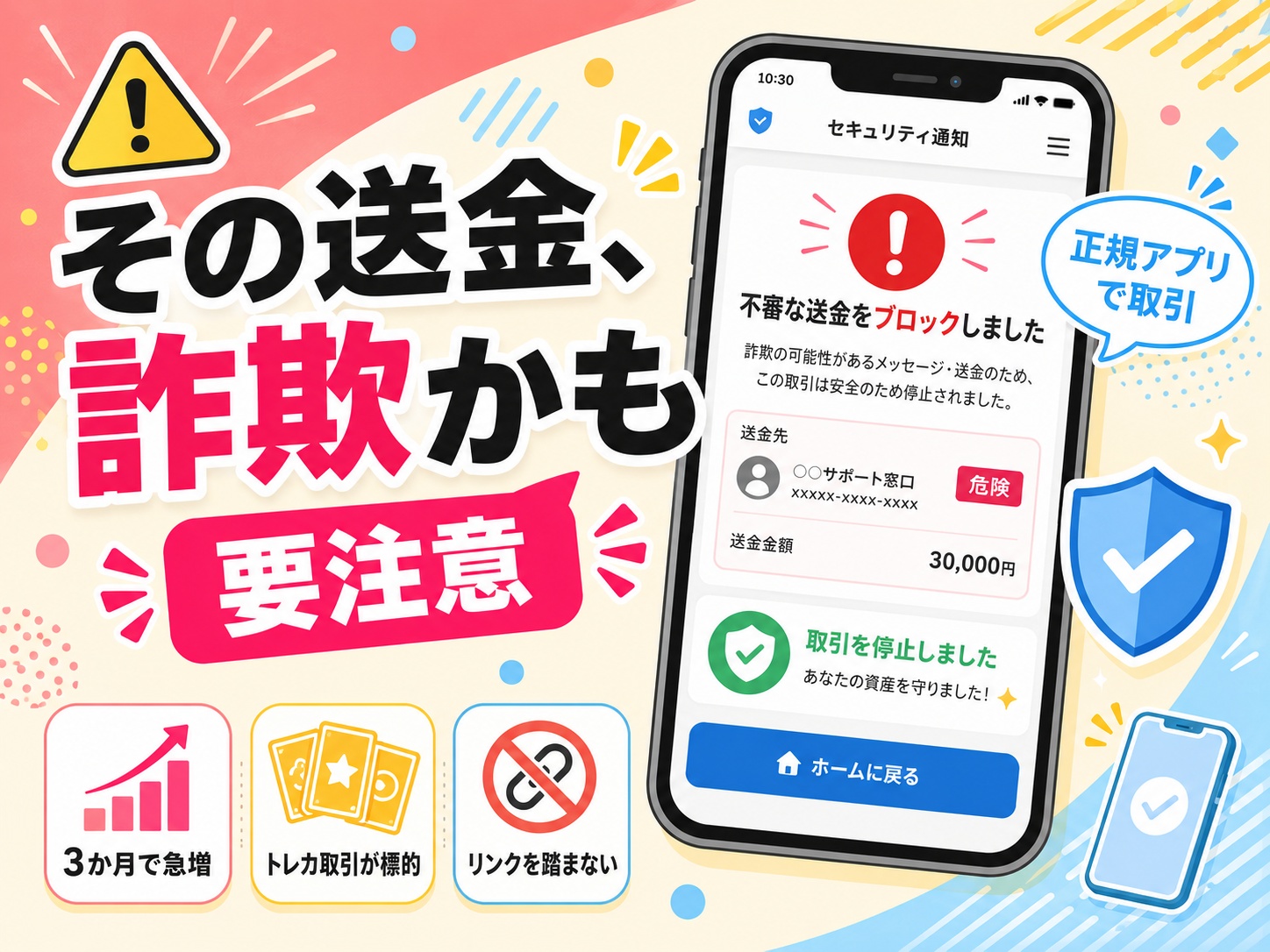 PayPay送金詐欺に注意